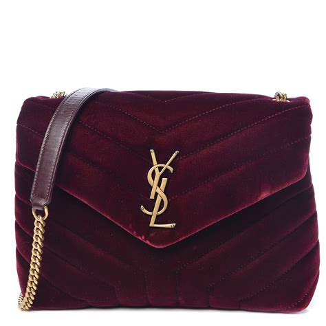 ysl velvet clutch burgundy|Velvet clutch bag Yves Saint Laurent Burgundy in Velvet .